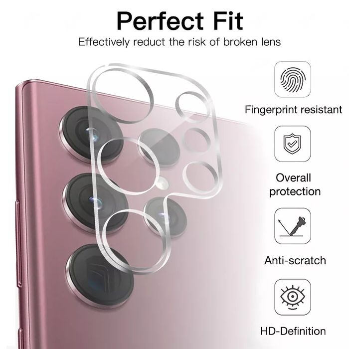 Samsung Galaxy S23 FE S23 Ultra S23+ S23 / 3D Стъклен протектор камера