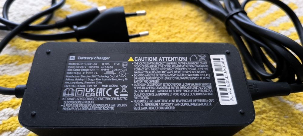 Incarcator trotineta Xiaomi - ORIGINAL -  M365, Pro, Pro2, Essential