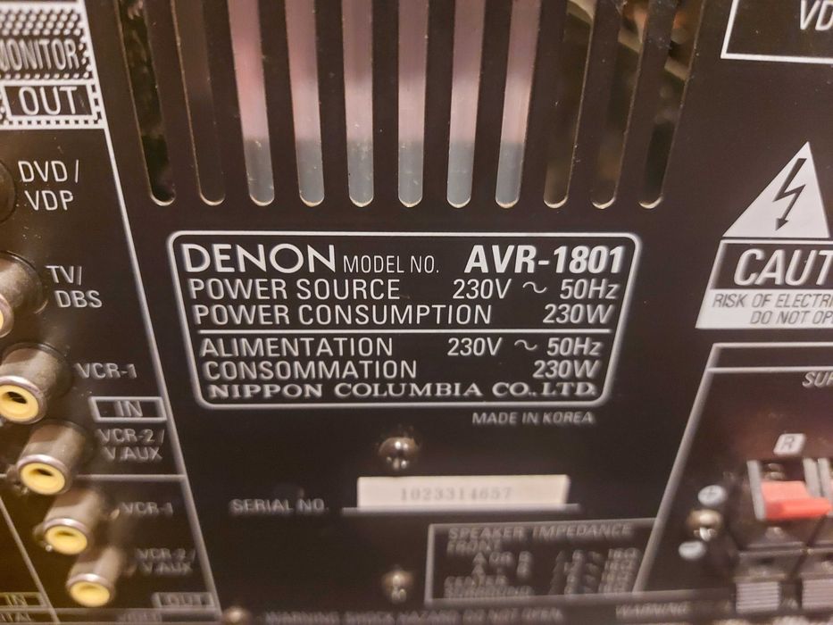 Denon AVR-1801 made in Korea