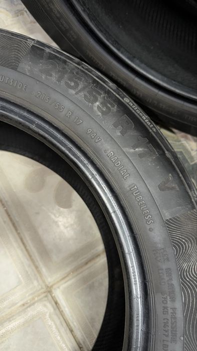 Резина 215/55/17 бу