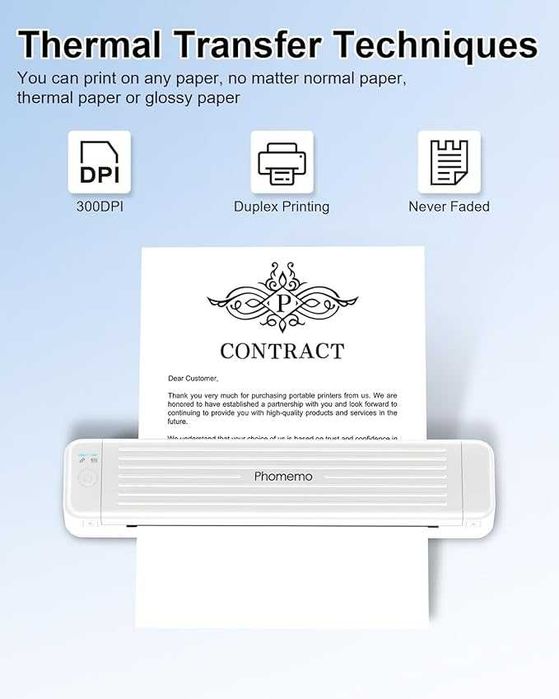 Термотрансферна лента , съвместима с преносим принтер Phomemo  2 ролки