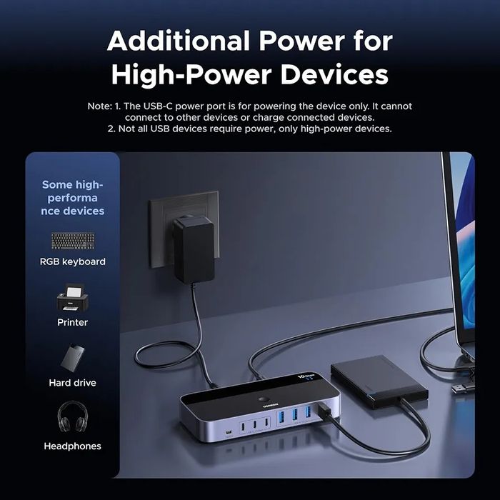 2-In 7-Out USB A switch: UGREEN USB Switcher allows 2 computers to share up to 7 USB devices (4×USB-A + 3×USB-C)