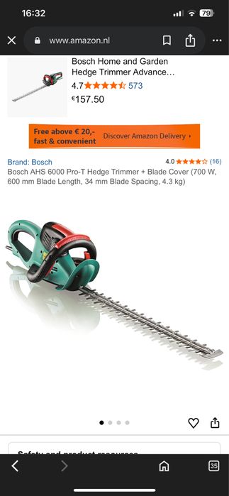 Fierastrau/foarfeca BOSCH electica tuns gard viu