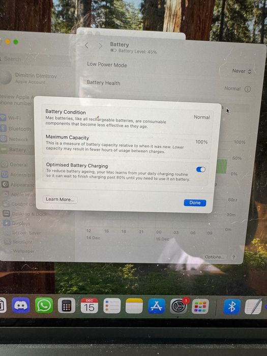 Macbook Air 2022 M2 - 100% Battery Health