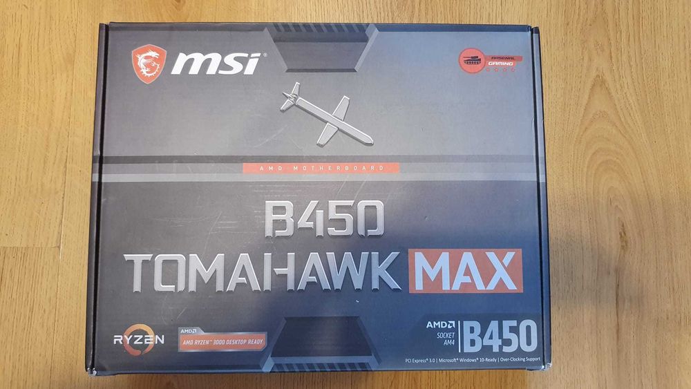 MSI B450 Tomahawk MAX – DEFECTĂ – în cutie originală, completă