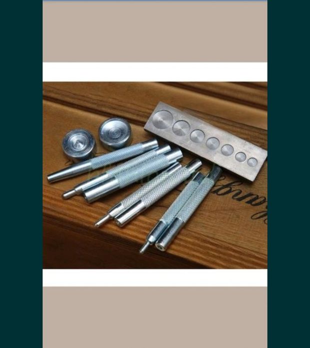 Set dispozitive montat capse piele: Nr 112