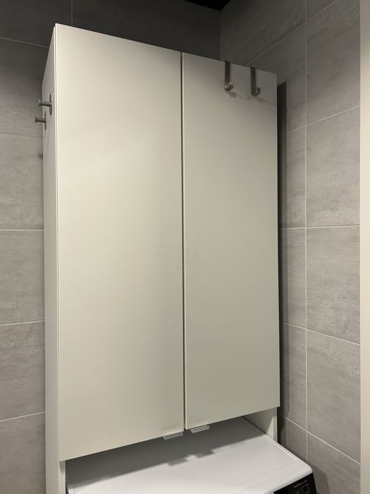 Dulap mașină de spălat IKEA NYSJÖN – alb bej, stare foarte bună