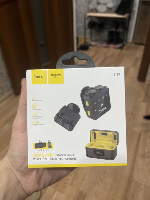 Двойной петличный микрофон