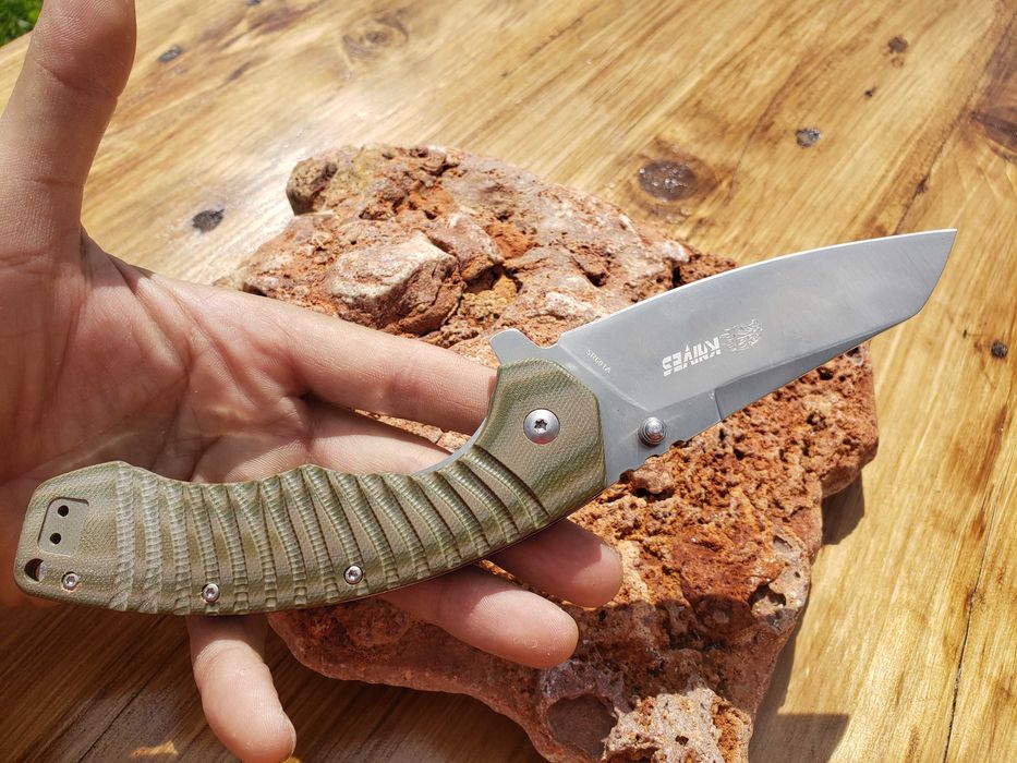 Briceag SR61 lama otel D2, cutit militar, vanatoare, pescuitc camping