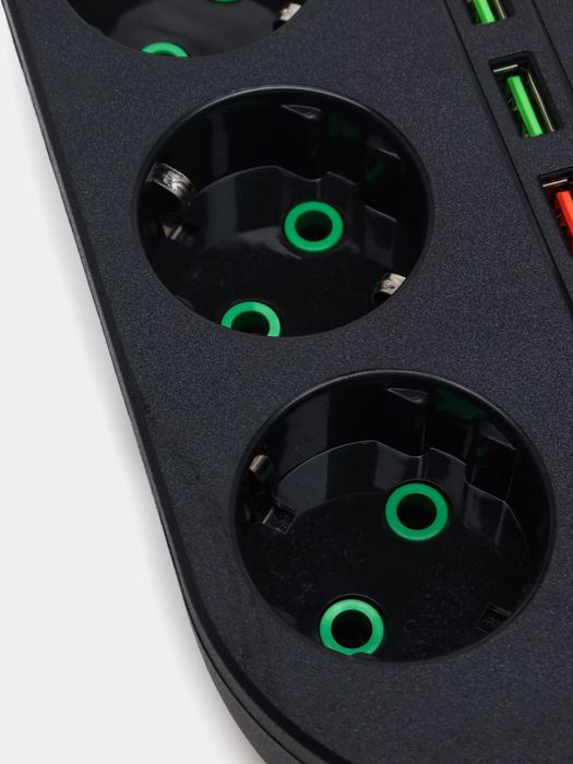 Удлинитель Пилот, сетевой фильтр, трайник, 6 разеток USB types