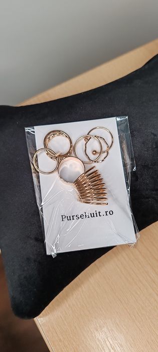 8 Inele pursehuit aurii, diametru între 1.7 cm și 1.8