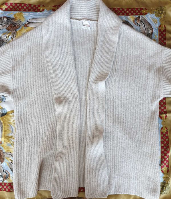 Cardigan nude crem bej mix lana angora