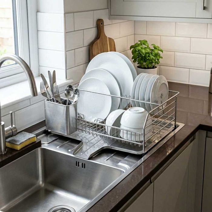 Сушилка для посуды настольная из нержавейки Органайзер Idish quritgich