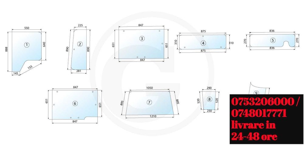geam tractor Case IH
