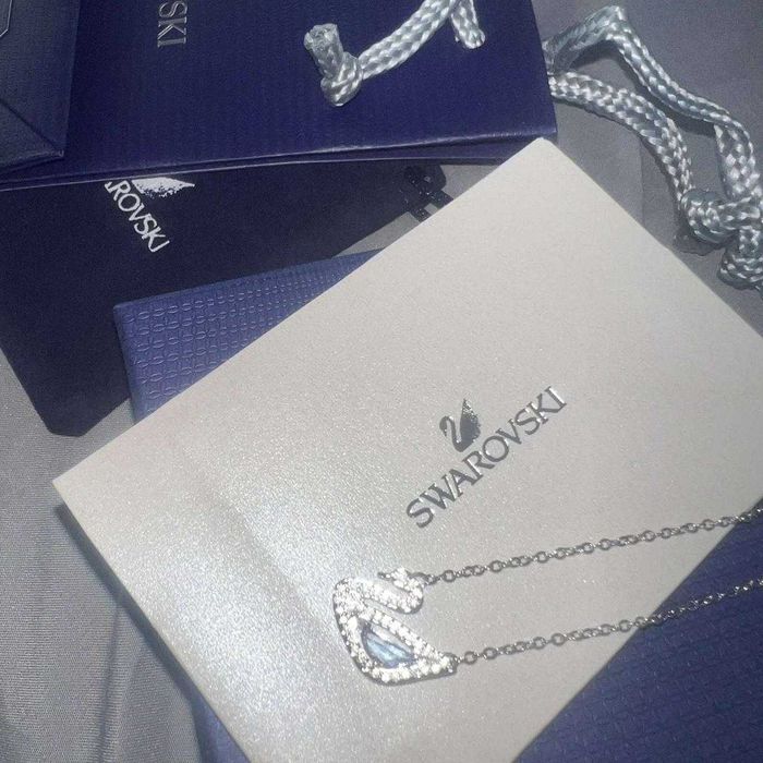 Lănțișor Swarovski Swan / Lebădă - nou, în cutie