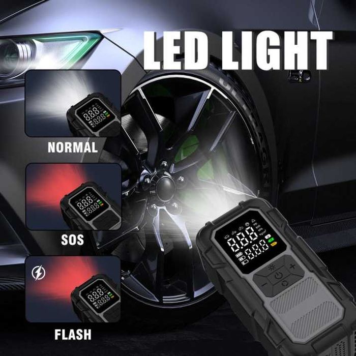 Компресор + стартер за автомобил JumpStarter 2в1 8000Mah