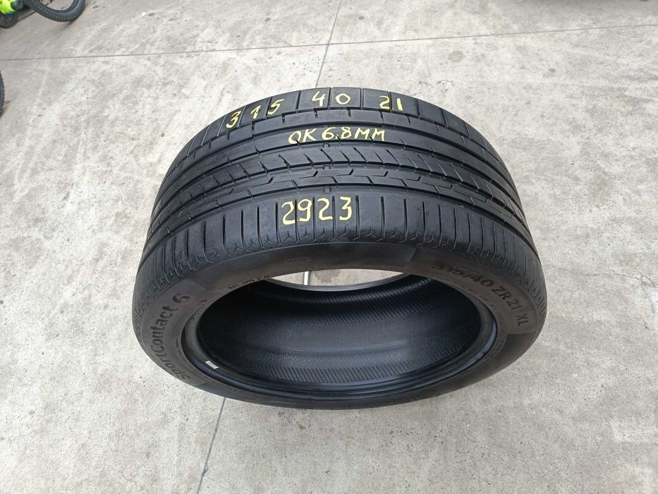 O anvelopa vara 315 40 21 Continental SportContact 6 cu 6,8 mm 2923