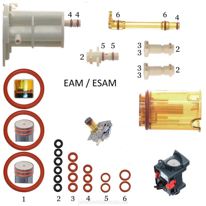 Ремонт, уплътнения, софтуер на кафеавтомати Delonghi