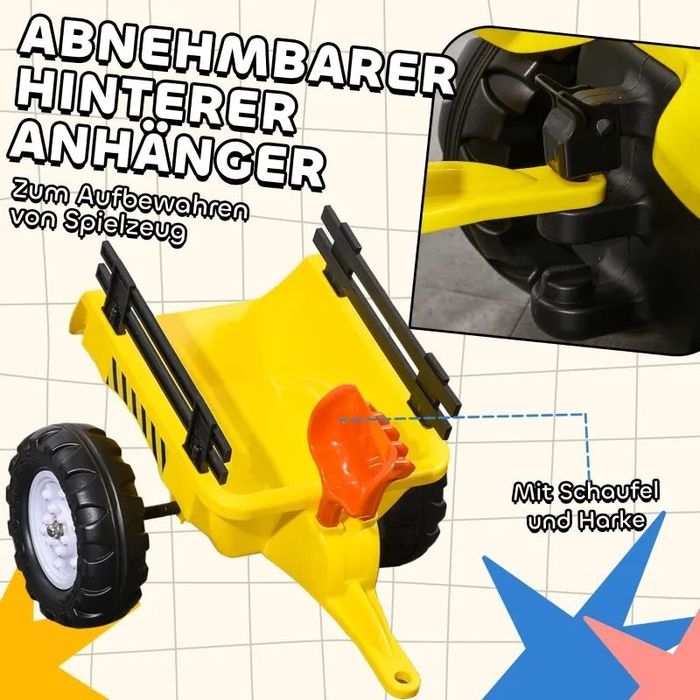 Детски трактор Homcom с педали