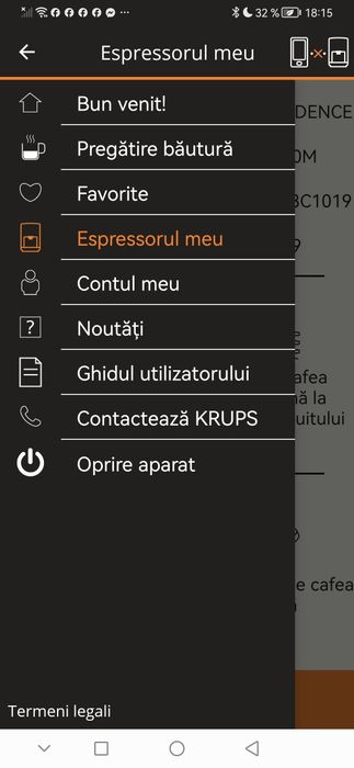 Espressor automat Krups Evidence EA893C10 1450W 15 bari rezervor boabe 260g  rezervor apa 2.3L functie aburi detector calcar Metalic bluethooth App