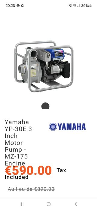 Motopompa YAMAHA YP 30 G