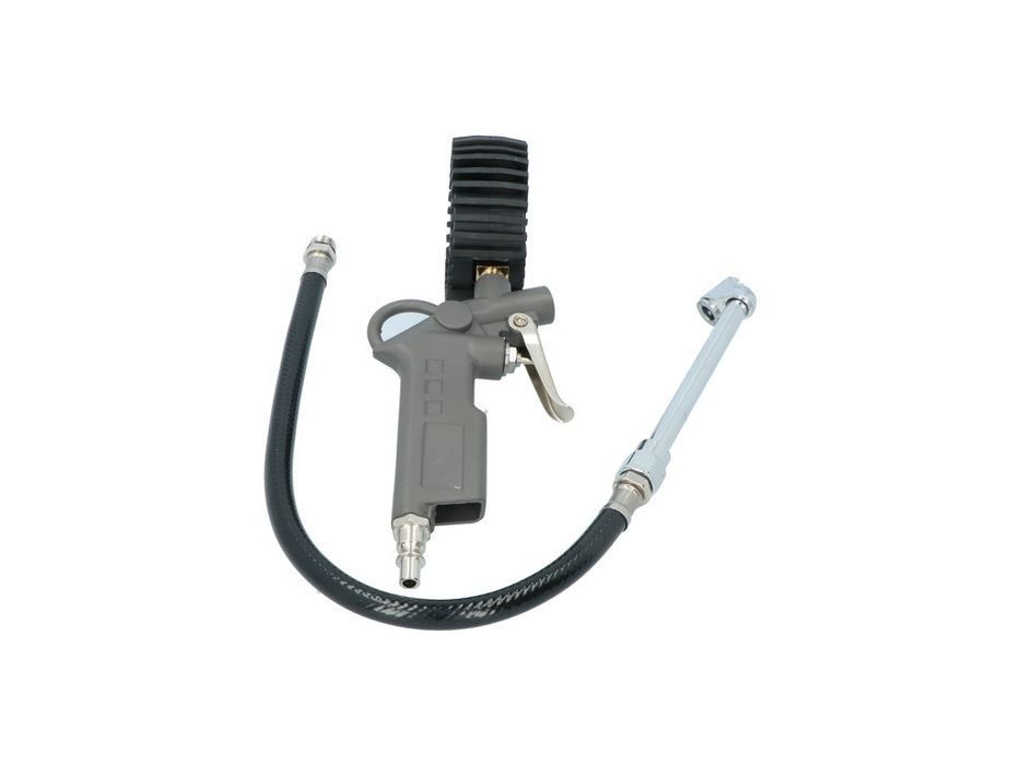 Pistol pneumatic de umflat roti Carpoint Professional cu manometru 12 bar, ceas 63 mm si cap pentru camioane si tiruri