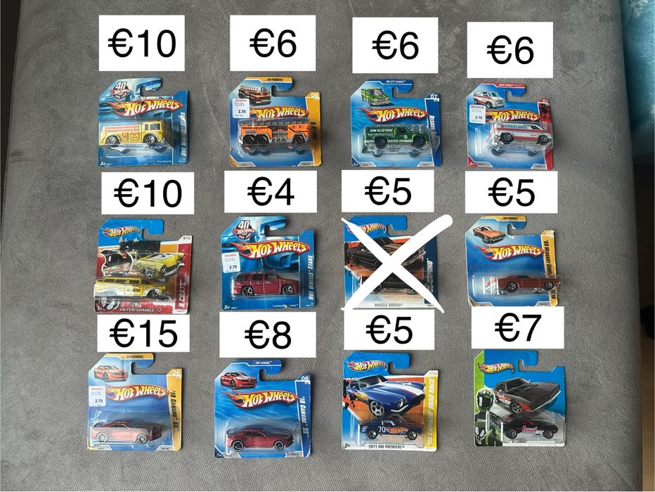 Hot Wheels колички - различни mainline/мейнлайн модели преди 2014