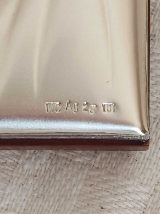 Сребърна Малка Икона Божията Майка Дева Мария с Младенеца