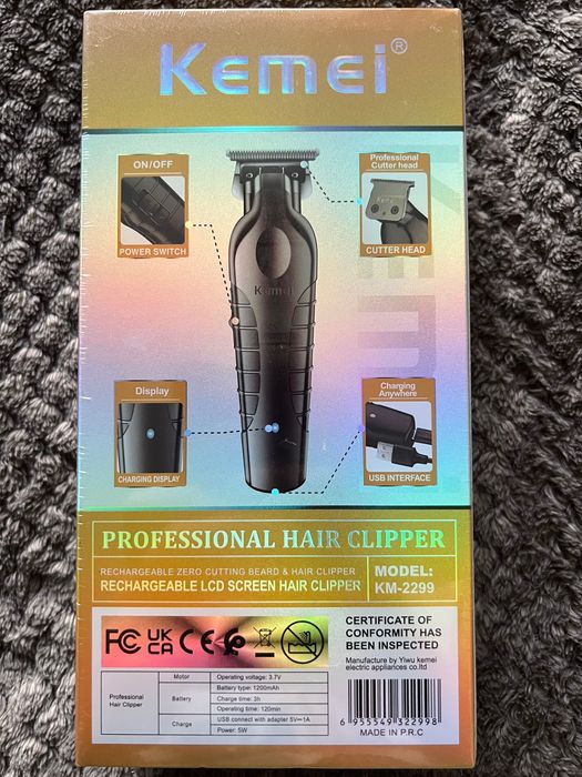 Тример Kemei 2299 -ЧИСТО НОВ