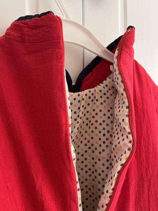 Детско червено есенно преходно яке