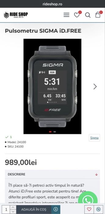 Ceas sigma id free