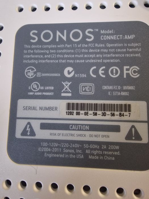 Sonos Conect Amp ,2x55w,stare excelenta