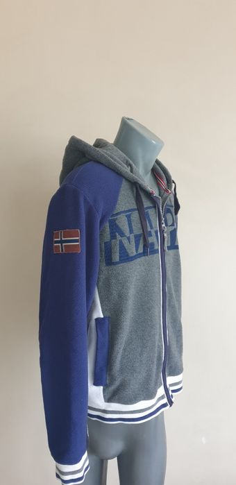 Napapijri Full Zip Hoodie Polartec Mens Size / L ОРИГИНАЛ! ЯКЕ - ПОЛАР