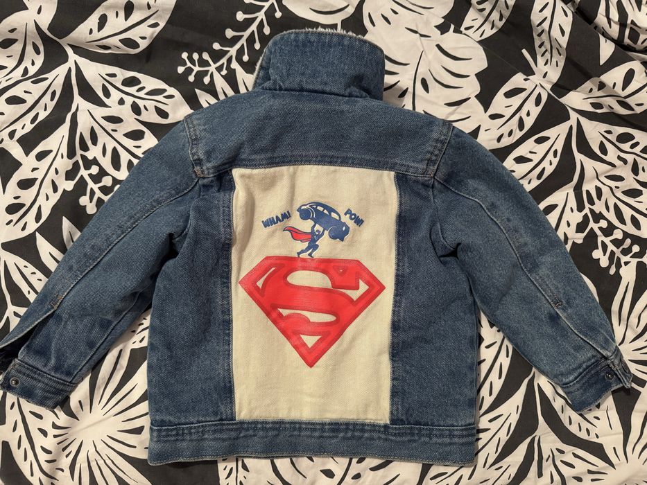 Детско дънково яке с подплата 98 р-р