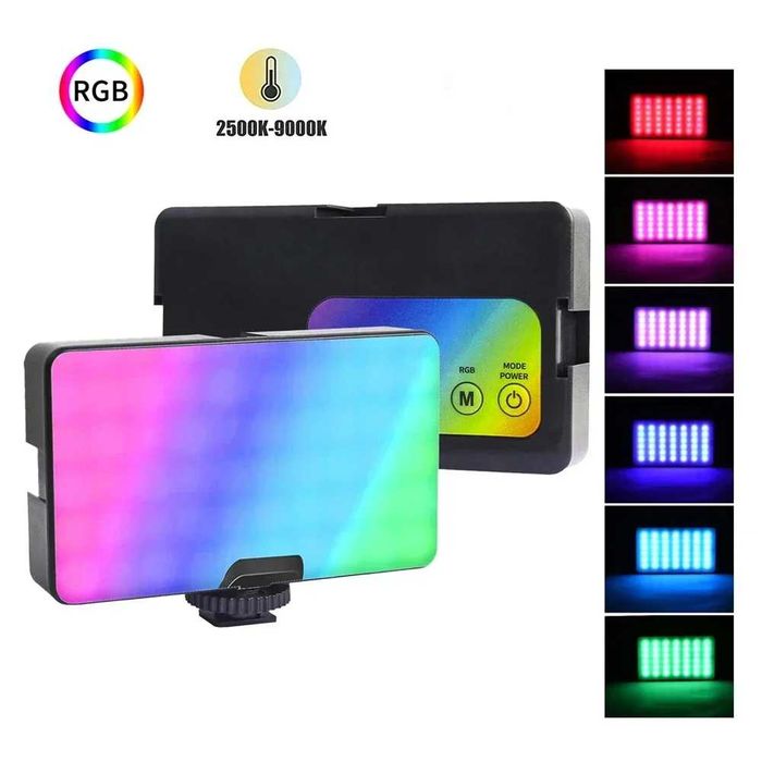 Преносим LED RGB Светлинен Панел за Видео и Снимки