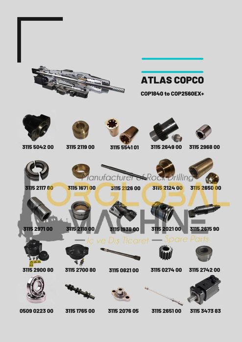 Atlas copco - запасные части - ehtiyot qismlari