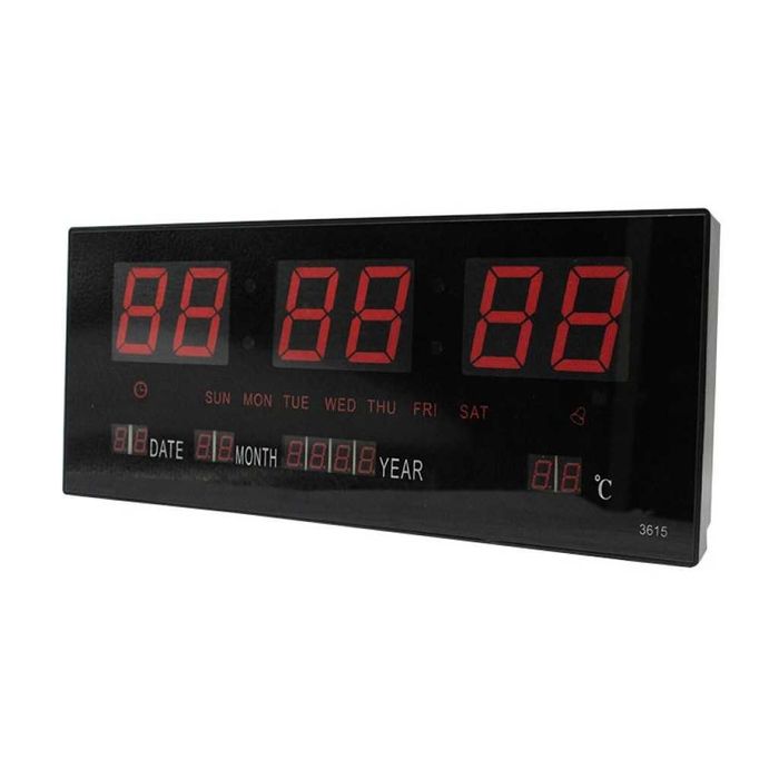 Голям електронен часовник за стена JH3615