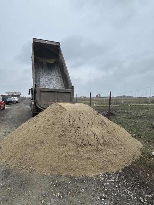 Livram 18 mc/nisip/piatra drum/strada/parcare(draganescu-mihailesti/
