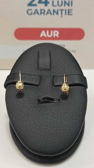 (Ag24) Cercei aur 14K 1.12gr B45489.1- Garantie 2 ani!