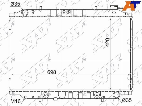 Радиатор Nissan Largo