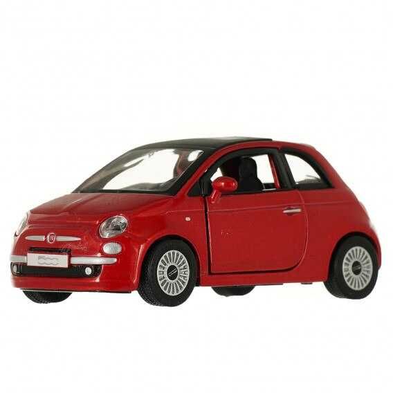 Macheta FIAT 500 Rosu 1/32 metalica de colectie.