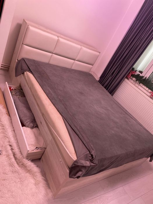 Pat dormitor Casa Rusu