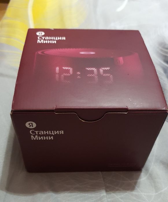 Яндекс станция мини + с часами, модель  YNDX-00020