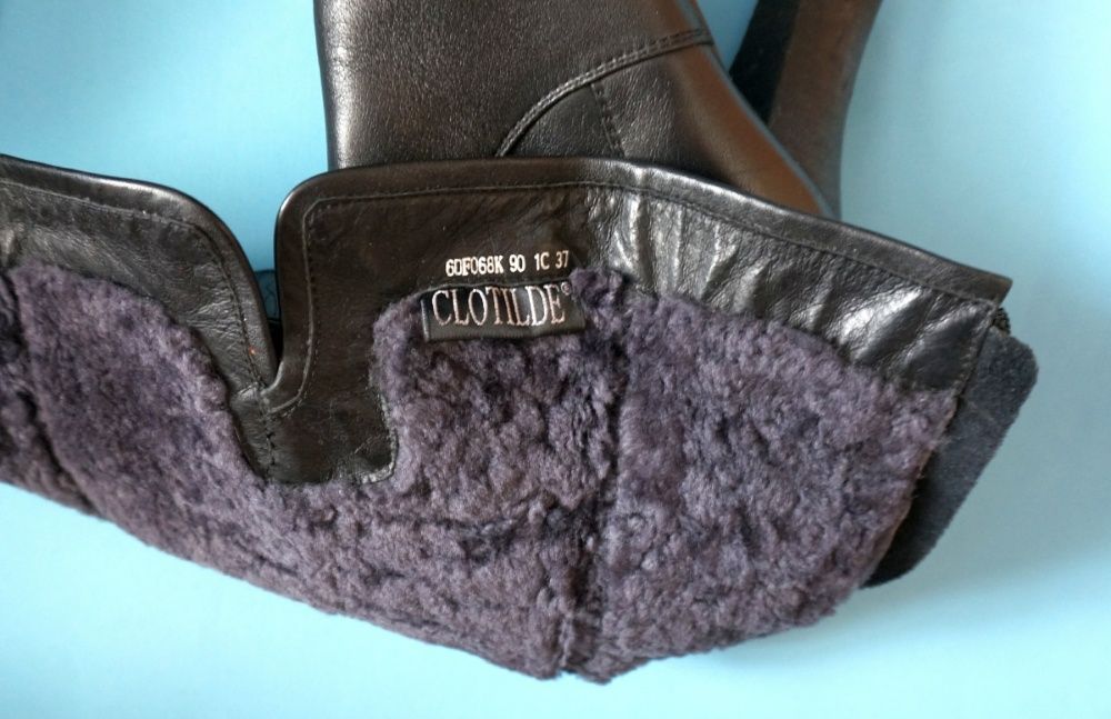 Сапоги кожаные зимние