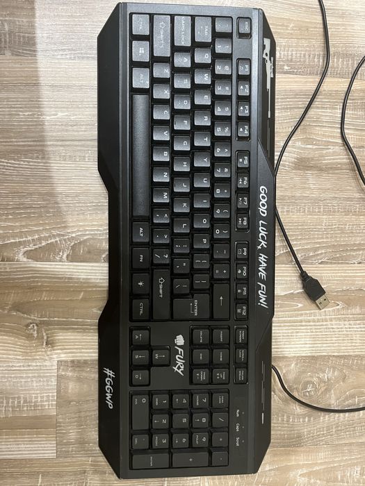 Клавиатура FURY, RGB с кабел