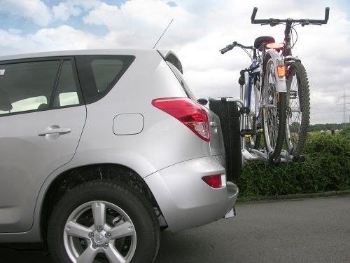 Suport 3 biciclete auto Menabo Boa 3 pe roata de rezerva / SUV / 4x4