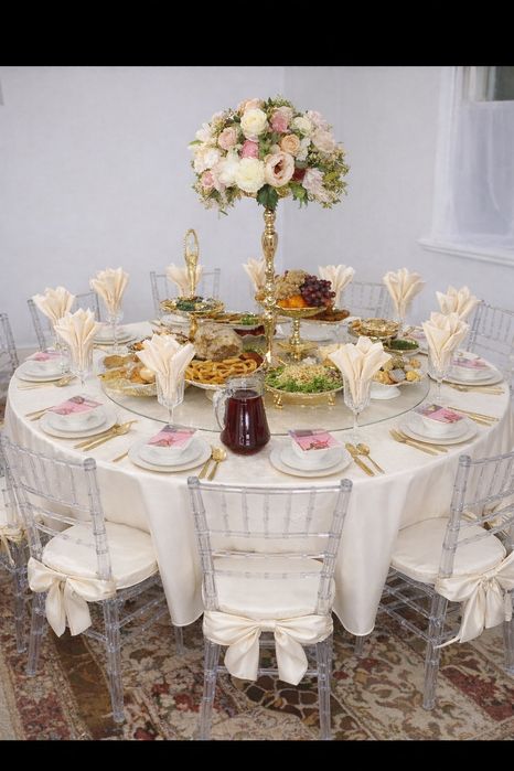 Стол ыдыстарымен арендаға беріледі.