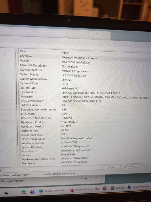 Laptop Lenovo IdeaPad 3 12 gb ram cu 128 ssd m2
