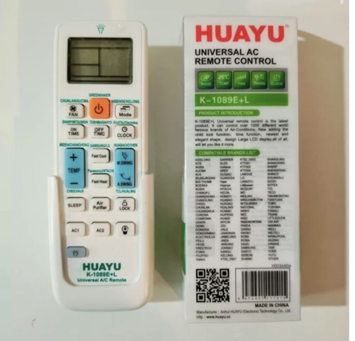Пульт универсальнй для кондиционера K-1089E+l. Пульт для кондиционера.
