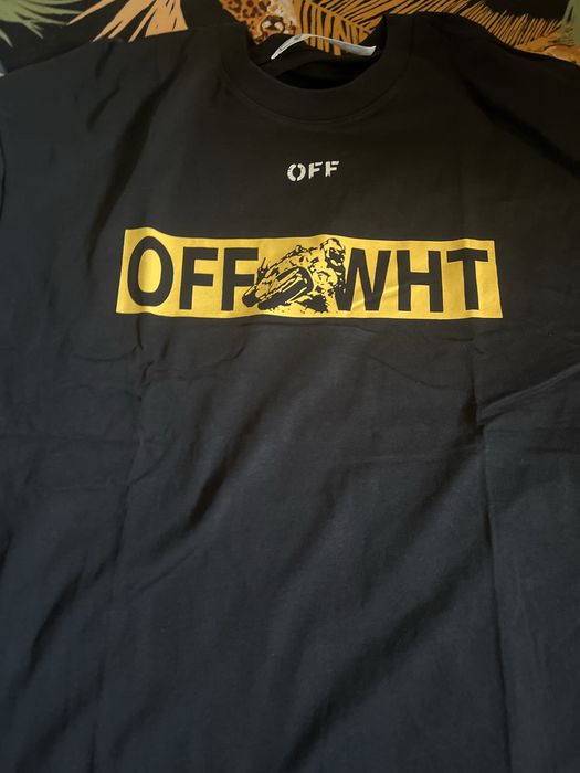 tricou off white negru